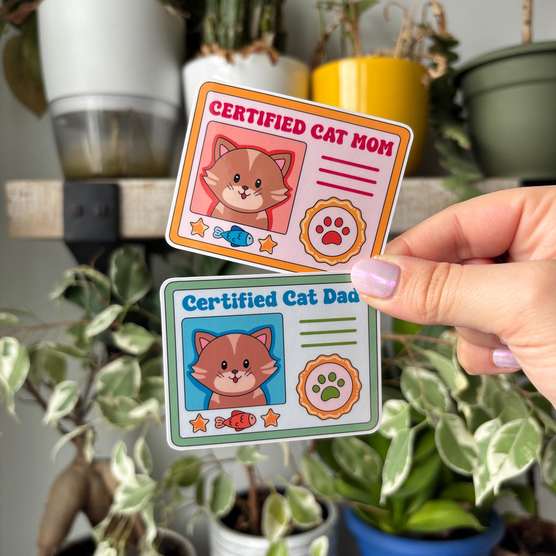 Certified Cat Parent Vinyl Sticker