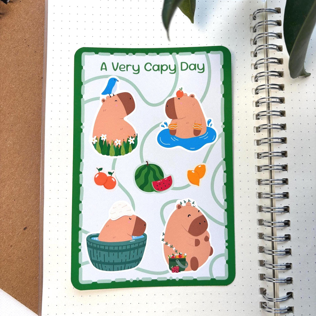 A Very Capy Day Sticker Sheet