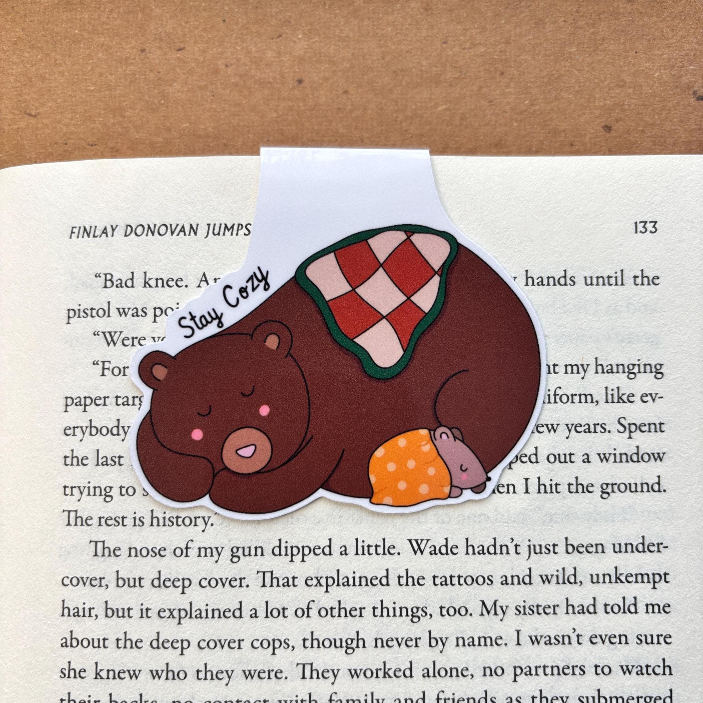 Cozy Bear Magnetic Bookmark