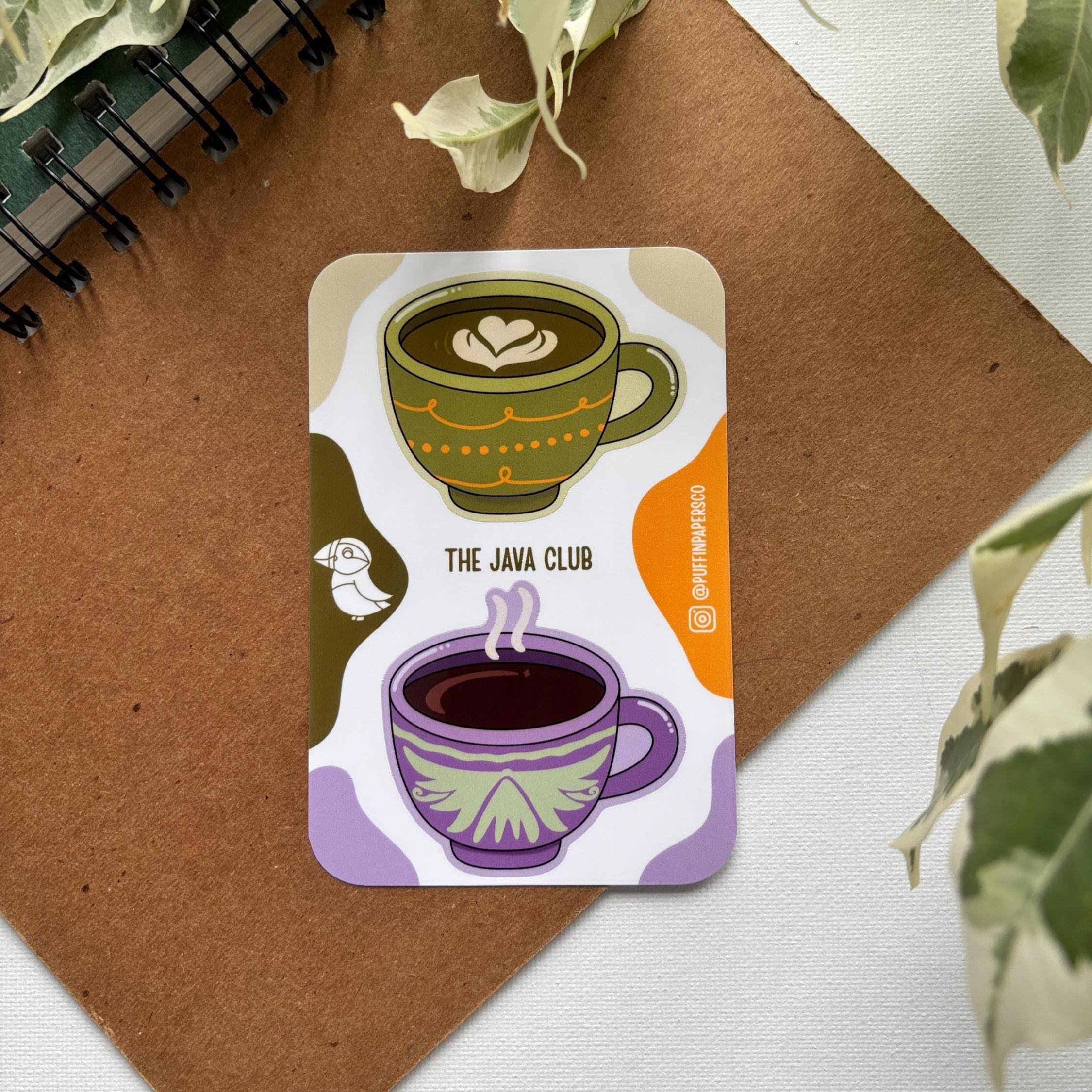 Coffee Sticker Set Vinyl Sticker