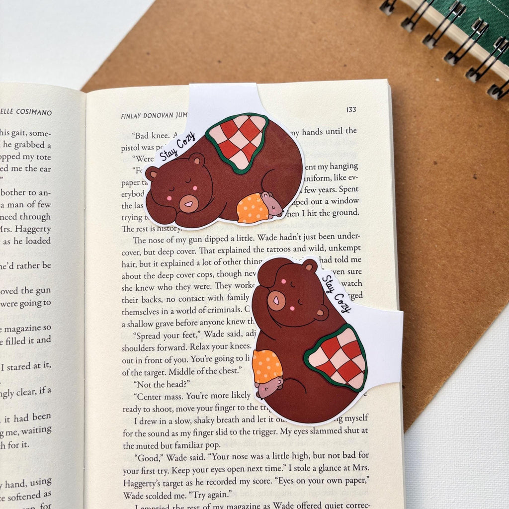 Cozy Bear Magnetic Bookmark